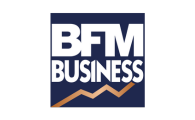 Logo BFM Business, communiquant sur la marque de chocolat Merveilles du Monde