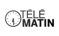 Logo Télé Matin, communiquant sur la marque de chocolat Merveilles du Monde