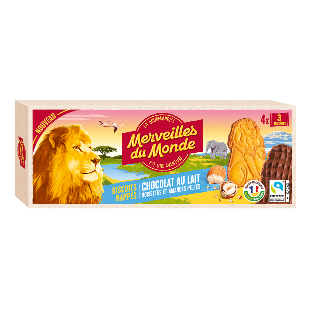 Packaging biscuits nappés au format PNG