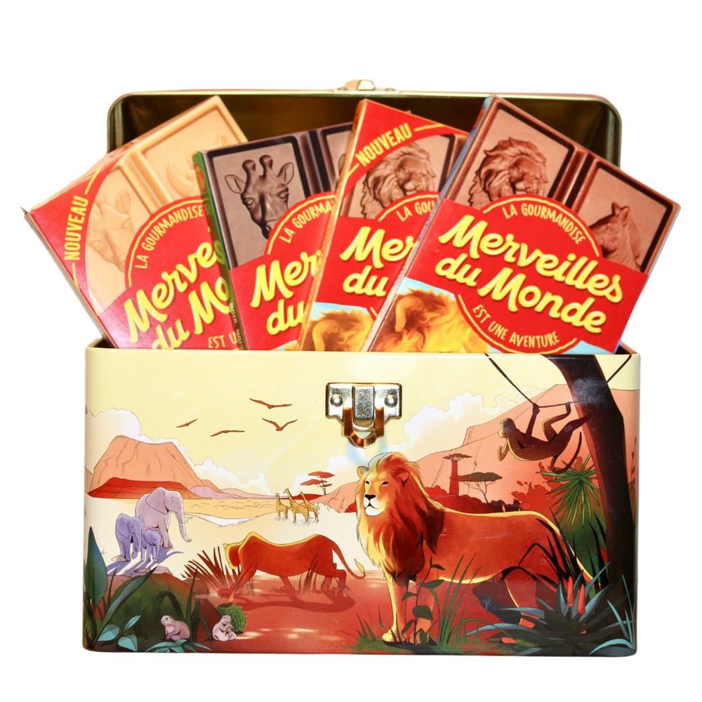 Boîte métallique collector avec tablettes