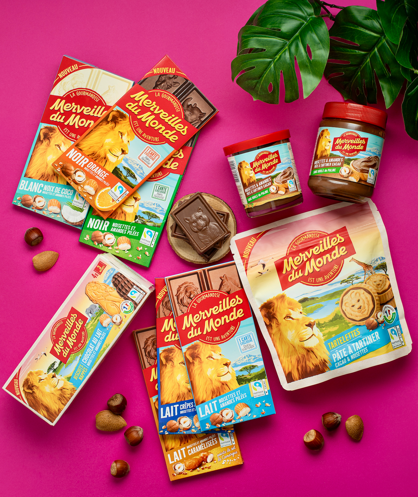 Un assortiment délicieux de toute la gamme Merveilles du Monde