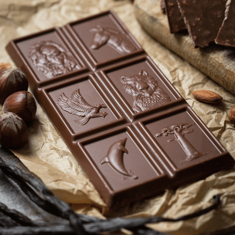 Collectionne des cartes animaux dans les tablettes de chocolat