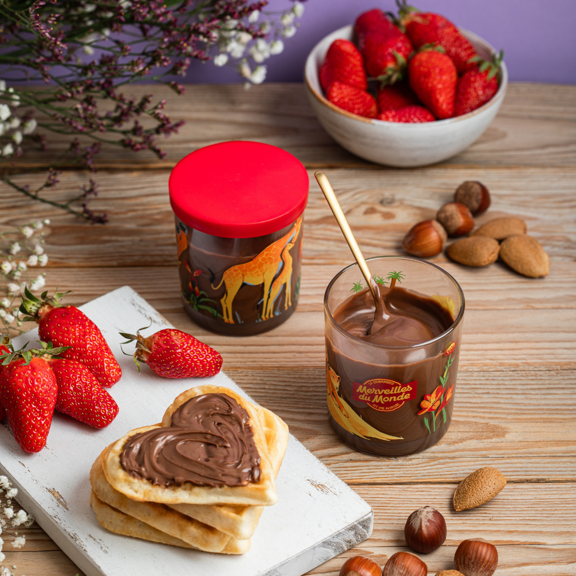 
                  
                    Une recette unique et délicieuse à base de noisettes et d'amandes, sans huile de palme
                  
                