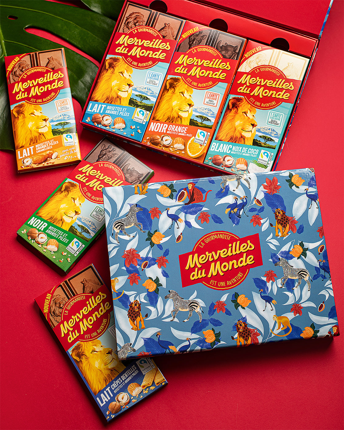 Tablettes de chocolat Merveilles du monde.